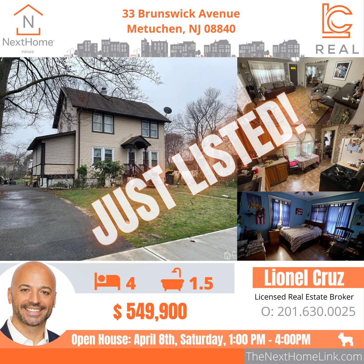 We are now LIVE at 33 Brunswick Ave, Metuchen, NJ 08840!

#NextHomePrime #NextHome #NewListing #JustListed #Listing #ForLease #House #MiddlesexCounty #Metuchen #NJ #NewJersey #Brokerage #Broker #LionelCruz #LCReal #metuchennj #centralnj #centraljersey #middlesexcountynj…