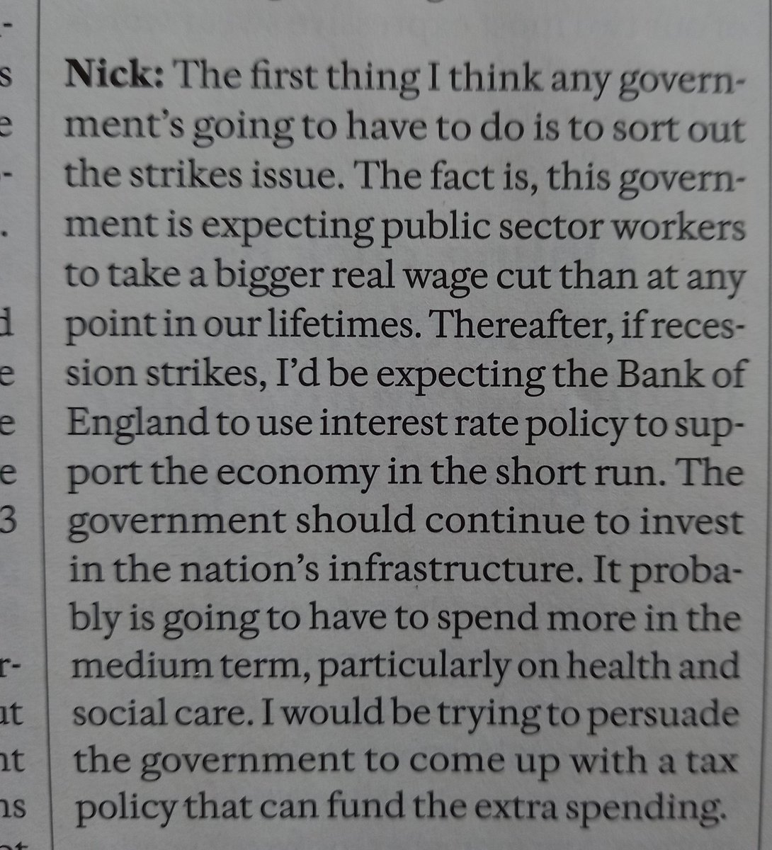 oldtrotter's tweet photo. I can only assume that Sunak's strategy is to leave Labour with a toxic legacy of burnt out public services.  There is no way that he's going to reduce NHS waiting lists with his current approach. https://t.co/7IEJwRzjPX