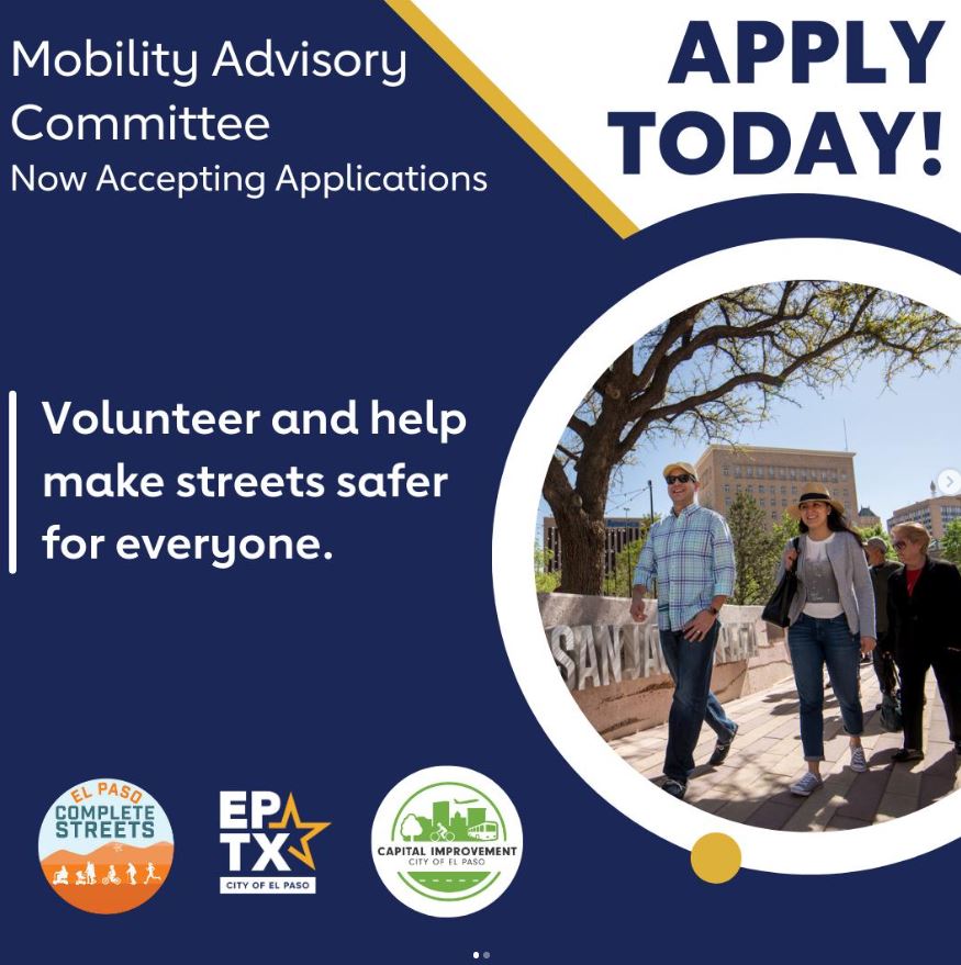 elev8ep's tweet photo. Mobility Advisory Committee to help implement the Complete Streets policy and provide public oversight and community engagement in coordination with City staff.

Anyone interested in serving on the committee may apply online at https://t.co/tIESDgs7oe https://t.co/hYvJhTp4Rj