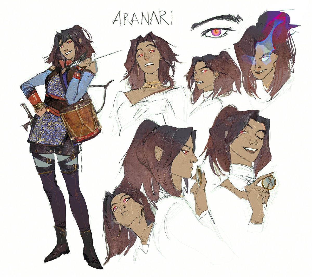 「Full ref of my dnd char AranariShe is a 」|⊹ Selann ⊹のイラスト