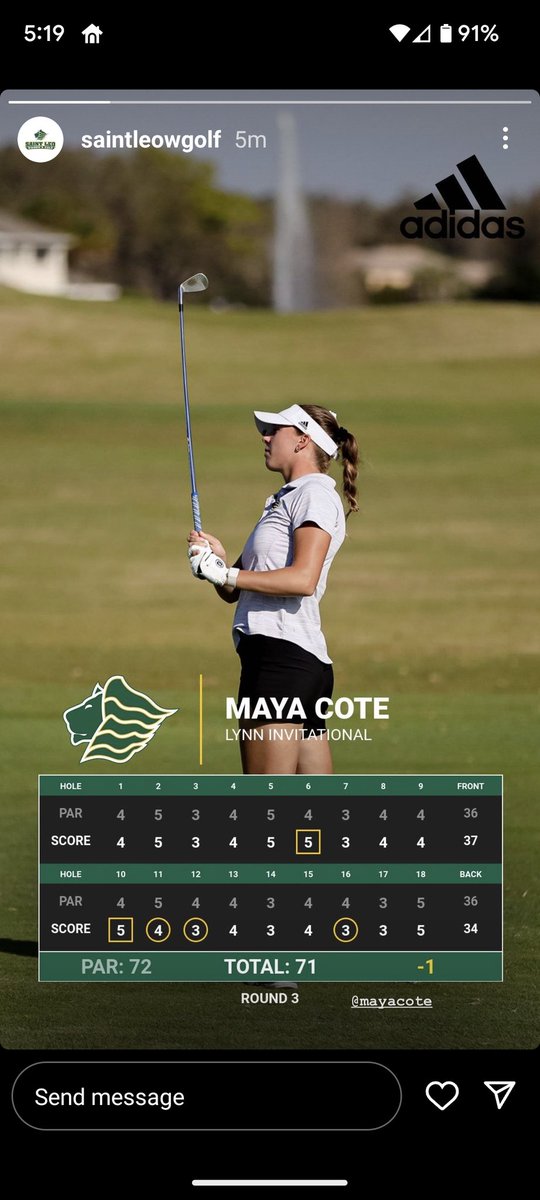 Atta girl <a href="/MayaCote5/">Maya Cote</a> ⛳🦁