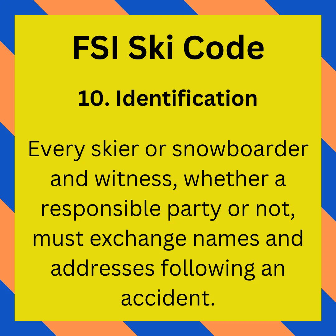 trixski2000's tweet image. Hopefully you won't be involved or witness to anything while you're out on the slopes, but if you are, you should exchange details. Give each other space and stay safe out there. See the rest of the code at buff.ly/3l8jgPF 

#SkiSafe #SkiEasy #SkiHoliday