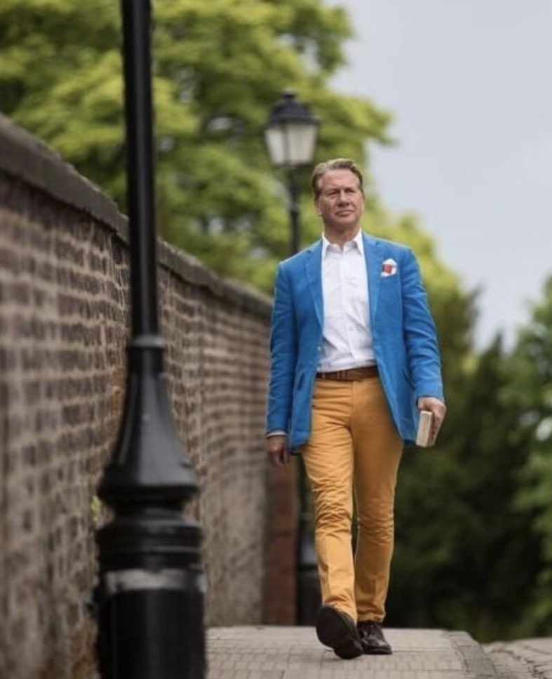 Elwick70's tweet image. Michael Portillo as Easter Eggs