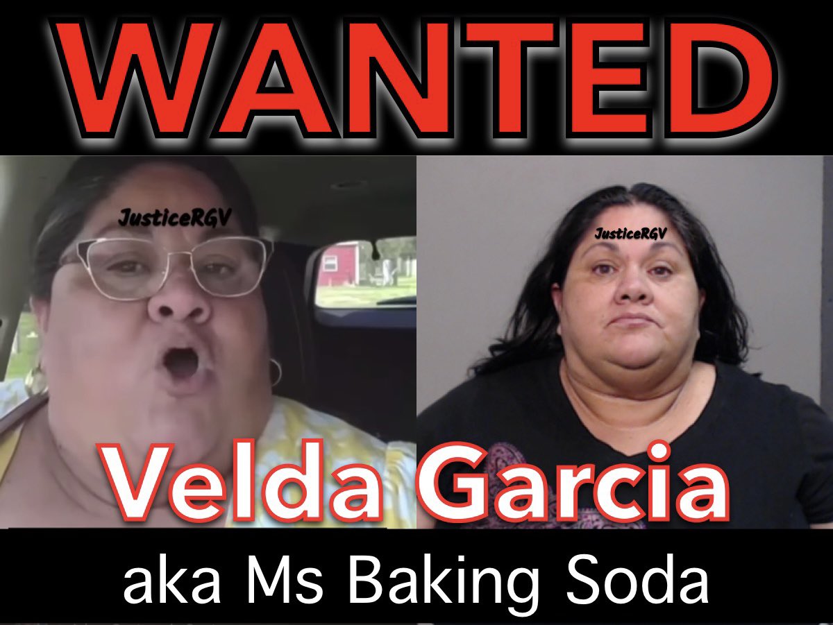 JusticeRgv's tweet photo. Velda Garcia aka #MsBakingSoda is wanted by #MercedesPD‼️ If you see her, call 911.

#JusticeRGV #MercedesTX #RaymondvilleTX #WillacyCounty #HarlingenTX https://t.co/BBZHzaGtu9