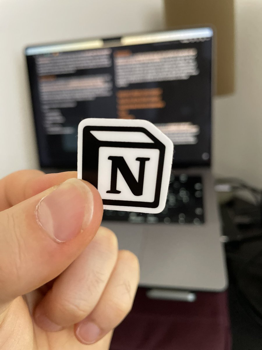 Mon premier autocollant #notion 😁🔥