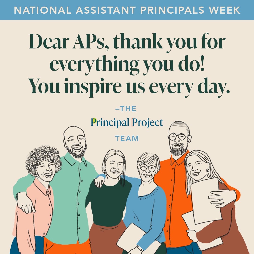 PrincipalProj's tweet image. Today and every day, you make such a difference in your school community! Thank you, APs – for your leadership, your partnership and all you do. 🙌

#HappyNationalAssistantPrincipalsWeek #APWeek23