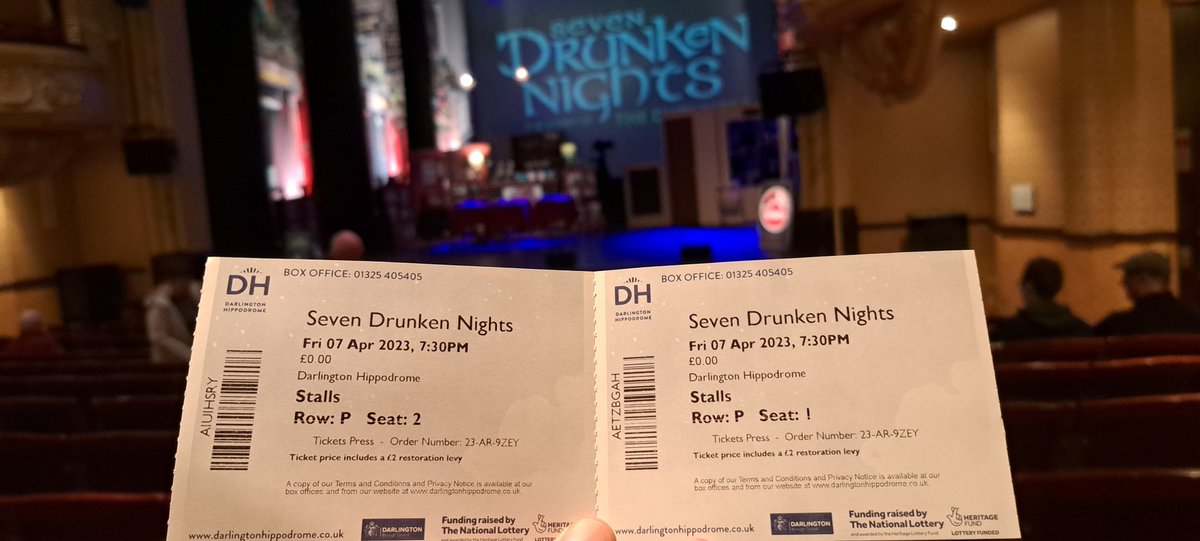 We are ready for some classic #Dubliners tunes! 

Thank you @chameleonmm for sending us to @DarlingtonHipp!

#Darlington #Darlo #Concert #Music #IrishMusic #tribute #NorthEast #NorthEastBloggers #Blog #blogger #NorthEastBlog