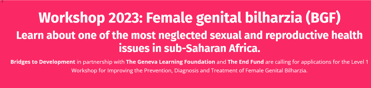 Kikundi_CoP's tweet photo. Exciting opportunity for healthcare professionals to gain additional experience in Female Genital Schistosomiasis (FGM). The deadline has been extended to April 14, 2023, at 23:55 CET (UTC+1). 
Follow the instructions in the link: https://t.co/mMqANvT5f7 https://t.co/rWkD4bDLBE