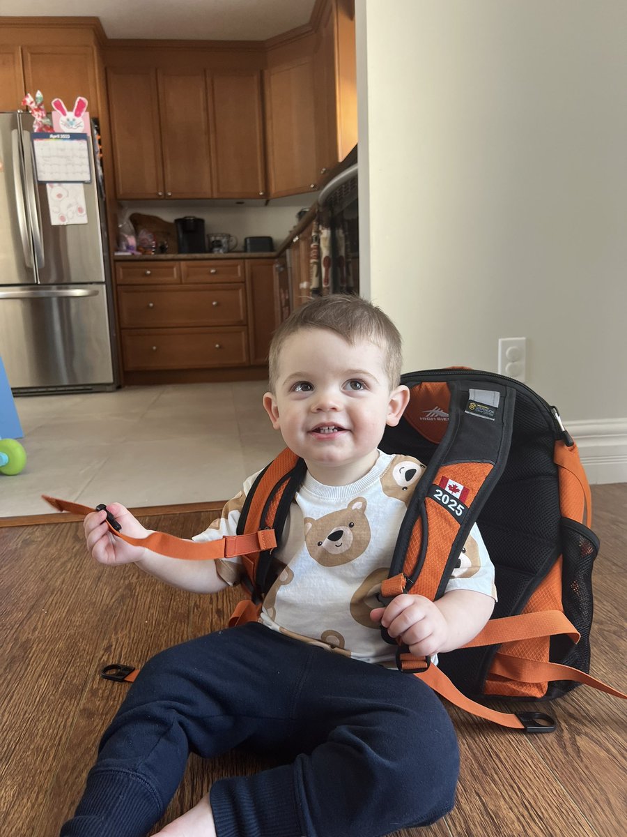 alyssallabelle's tweet photo. Skipping kindergarten and going straight to med school! 🩺 

Second picture says: "Wait, how long do we have to do this for?!" 🫢

#mycmabackpack @CMA_Docs https://t.co/NROMc9tHey
