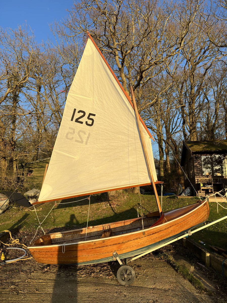 First sail of the season checks #sailing #woodenboat #clinker #scow #bembridgescow #classicboat