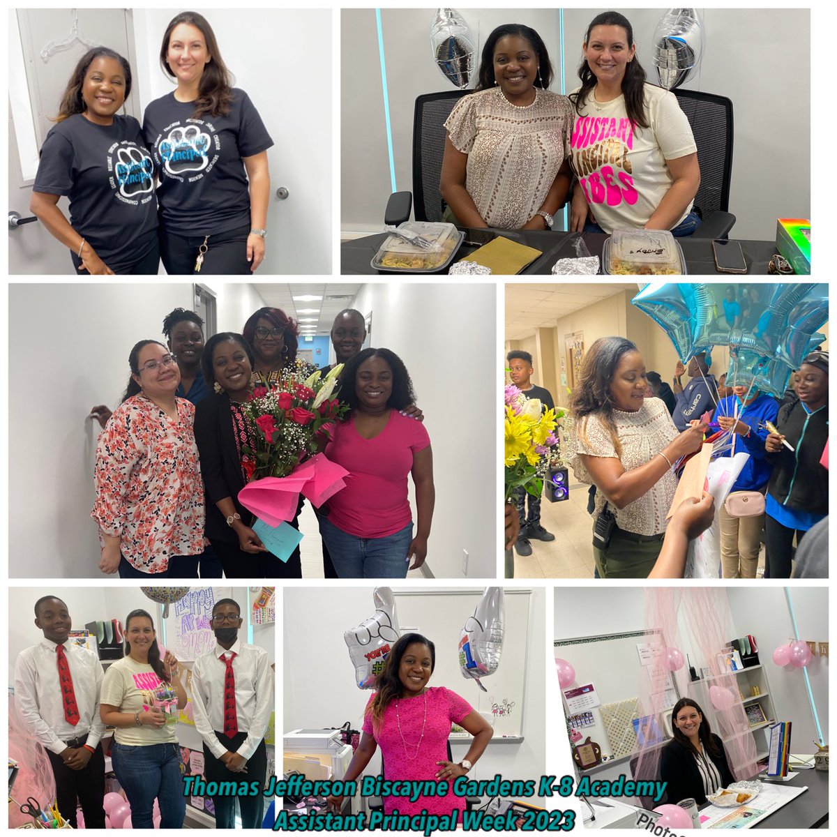 Celebrating and honoring our well deserved assistant principals this week at Thomas Jefferson Biscayne Gardens K-8 Academy. #OurAPsRock #TJBG #Northregion #NRO #Jaguars