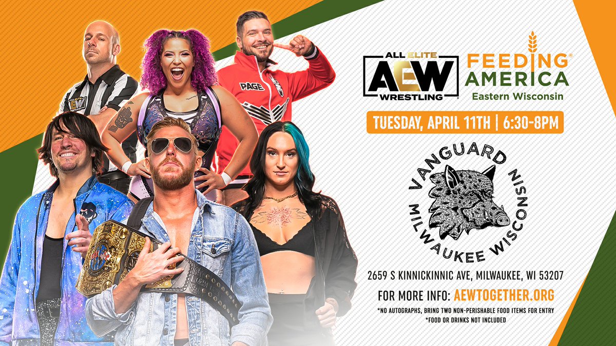 AEWTogether on Twitter "Calling fans in Milwaukee, WI! AEW Together