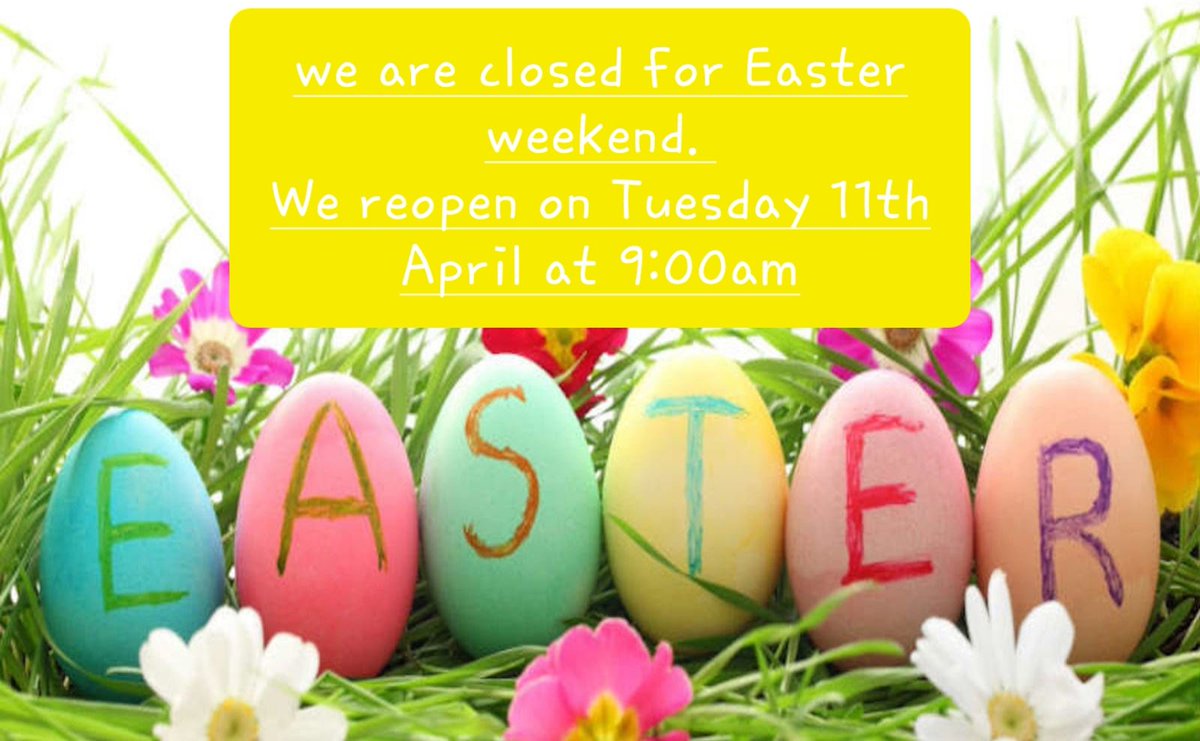 Fidgets1's tweet photo. We hope you all have a lovey  Easter with your little fidgets. If you would like to book or amend an appointment, you can do so via our online booking system through the Fresha app. All messages will be replied to on Tuesday 11th April.
Thank you, Team Fidgets! xx https://t.co/k7IM1roAuI