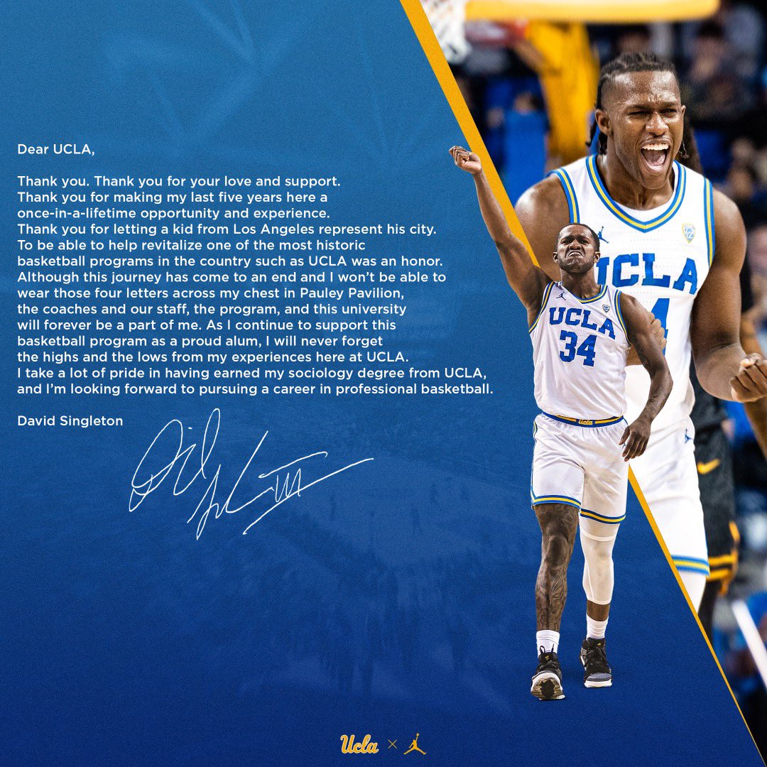 davesingleton34's tweet photo. UCLA, Thank You. https://t.co/WIl5zda5BE