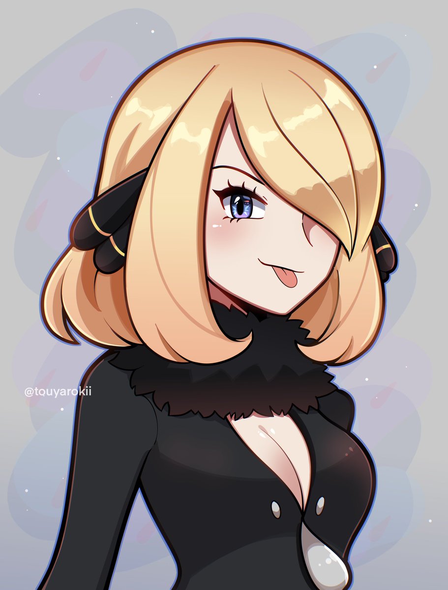 Cynthia from Pokemon… but with short hair!