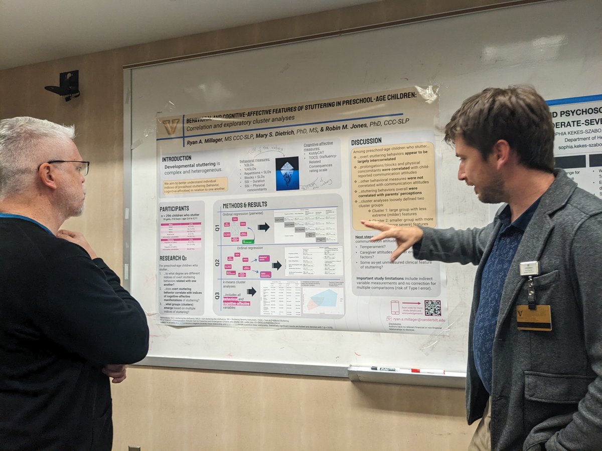 VUHearingSpeechPhD (@vuhearspeechphd) on Twitter photo <a href="/RAMillager/">Ryan Millager</a> presented his recently published work on "Behavioral and cognitive-affective features of stuttering in preschool-age children" and won first prize!! 😍👏👏👏 Check out the publication here: doi.org/10.1016/j.jflu… <a href="/RAMillager/">Ryan Millager</a> presented his recently published work on "Behavioral and cognitive-affective features of stuttering in preschool-age children" and won first prize!! 😍👏👏👏 Check out the publication here: doi.org/10.1016/j.jflu…