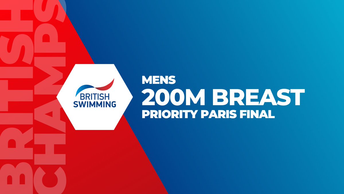 Propulsion Swimming (@propulsion_swim) on Twitter photo British Champs 2023 🇬🇧
Men's 200m Breaststroke - Priority Paris Final
1⃣ Oscar Bilbao - 2:16.93 <a href="/ReptonSwim/">Repton Swimming</a>
2⃣ Filip Nowacki - 2:18.51 Tigers Jersey
3⃣ Callum Melville - 2:18.69 <a href="/NovaCenturionSC/">Nova Centurion</a>
<a href="/SpeedoUK/">Speedo UK</a> #BSC23 British Champs 2023 🇬🇧
Men's 200m Breaststroke - Priority Paris Final
1⃣ Oscar Bilbao - 2:16.93 <a href="/ReptonSwim/">Repton Swimming</a>
2⃣ Filip Nowacki - 2:18.51 Tigers Jersey
3⃣ Callum Melville - 2:18.69 <a href="/NovaCenturionSC/">Nova Centurion</a>
<a href="/SpeedoUK/">Speedo UK</a> #BSC23