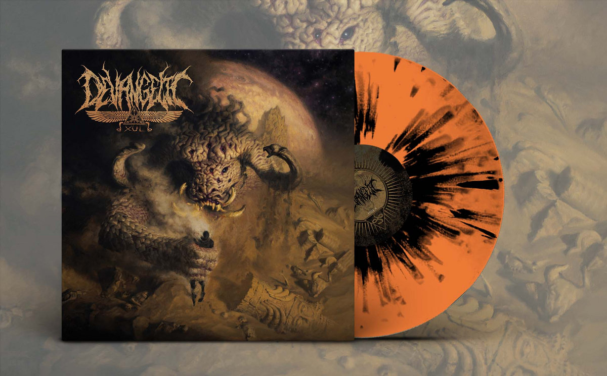 BANDCAMP FRIDAY IS BACK and we have a NEW Tangerine w/Black Splatter vinyl version available now through Bandcamp! @Willowtip devangelic.bandcamp.com/album/xul