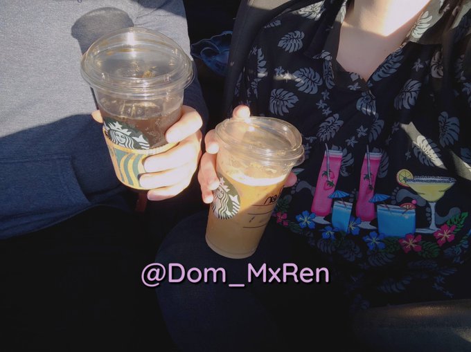 Coffee date with my girlfriend in the sun today  If only you could see the way we sparkle in the sun's