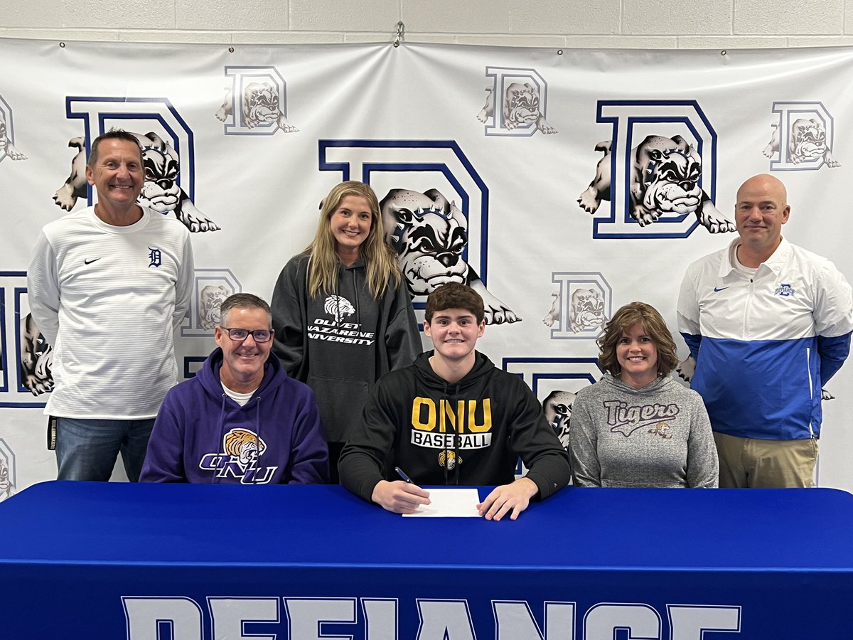 Congrats to <a href="/tyler4frederick/">Tyler Frederick</a> on his signing day to attend @olivetnazare and further his education and baseball career.