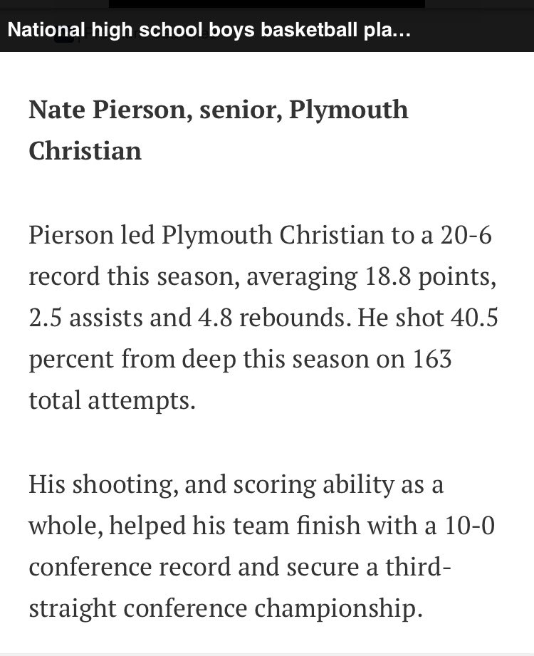 Blessed to be nominated for the best guards in the state from <a href="/SBLiveMI/">Michigan High School On SI</a>. 

<a href="/PCAEagles_Bball/">PCA Boy's Basketball</a> <a href="/PrepHoopsMI/">Prep Hoops Michigan</a> <a href="/BankHoops/">Bank Hoops - Stephen Bell</a> <a href="/DellJCoachUp/">Dell Johnson</a>