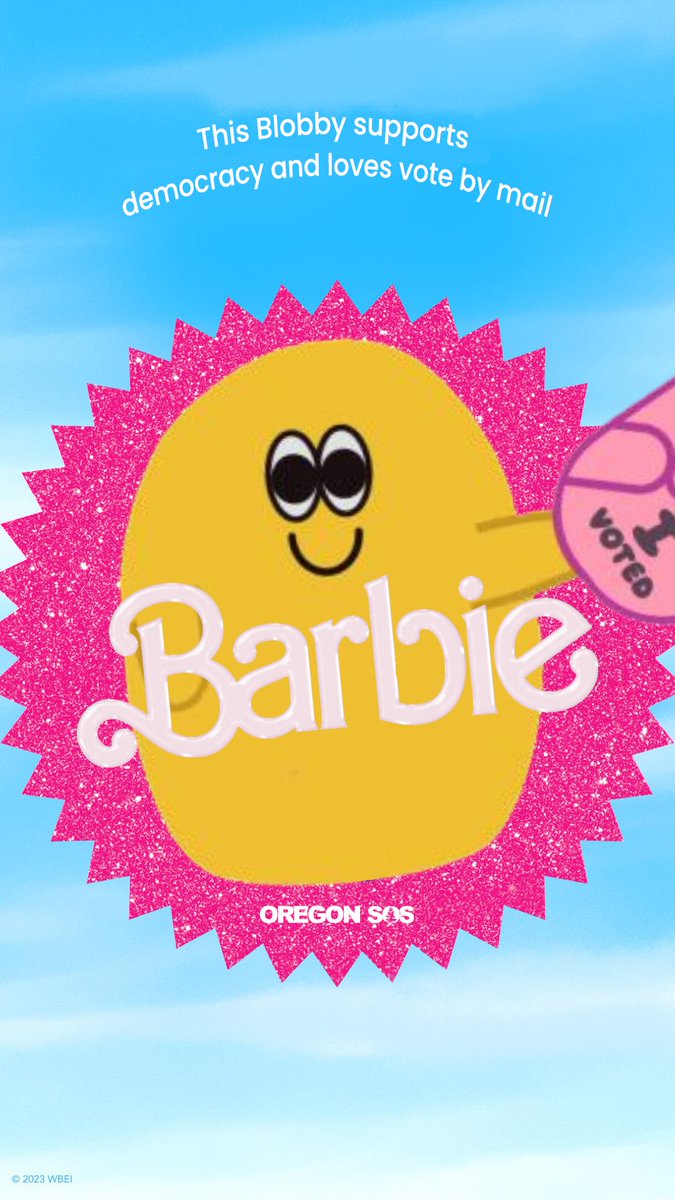 OregonSOS's tweet photo. It's Blobby's world and we're justing living in it π Did you know there's an Election in May? Register to vote or check your info by April 25.
It's as easy as living in a Blobby world: https://t.co/tyjWEDYZ9H. #VotingInOregonFeelsGood #TrustedInfo #orpol https://t.co/ZfJLuI1zYT