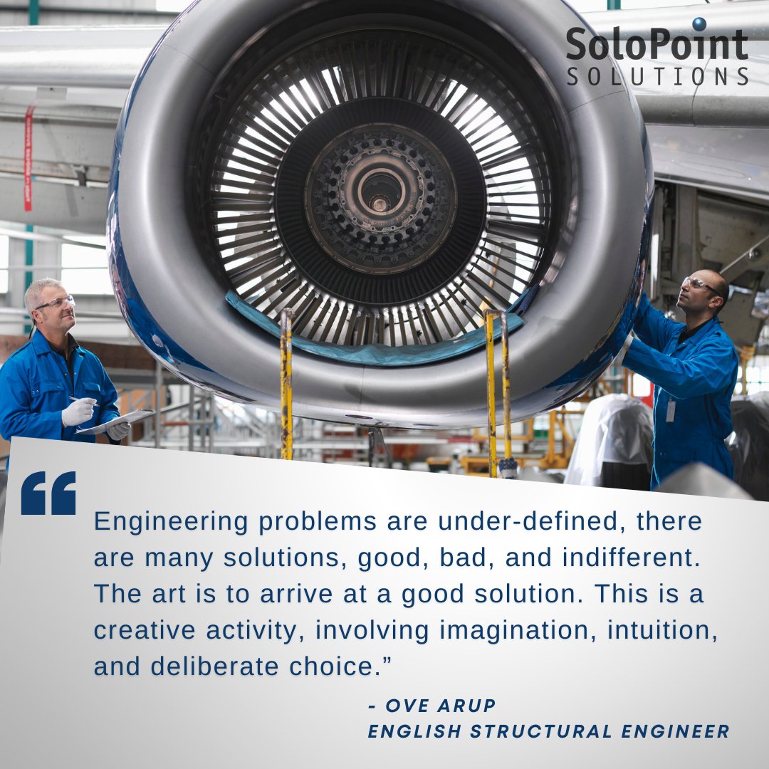 Solo_Point's tweet image. #EngineeringQuote

To see all our open engineering jobs, visit our website: lnkd.in/gSpPD33

#mechanicalengineering #electricalengineering #engineeringlife #hiringengineers #mechanicalengineer #electricalengineer