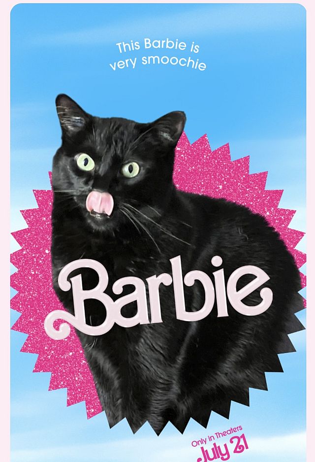 It iz #FangbossFryday but heer iz a Esther pic beecuz toomorrow will be all abowt the ME fur my birfday! Heer iz #Barbie Esther! #BarbieTheMovie @RyanGosling @LuckyDaPuppyCat @cat01cat01cat01 @PicklesBottom @LordGraydon @WinterStar21 @3coolkatz @badpiratemonkey @JethroKitty