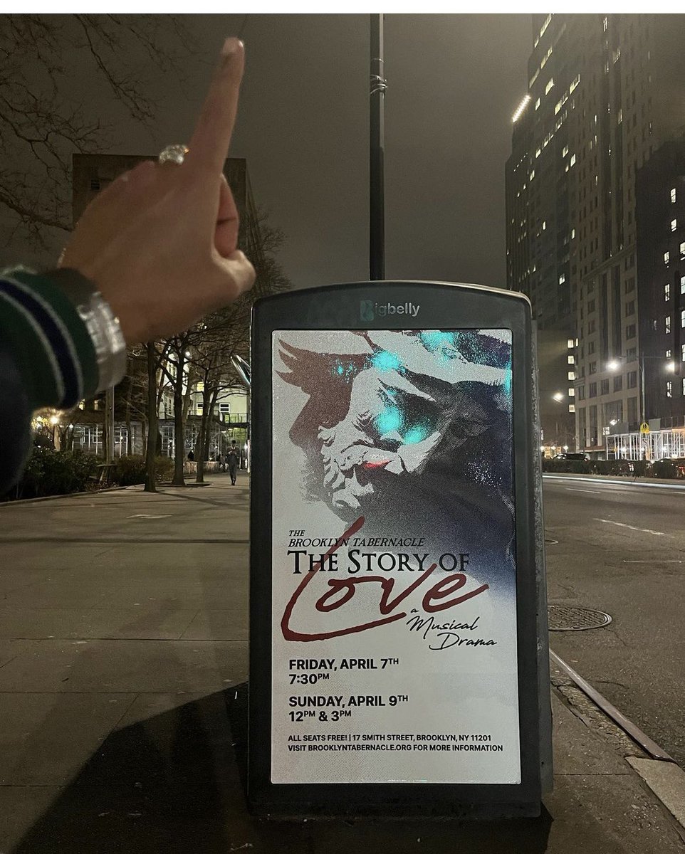 odiseas's tweet photo. YOO! There’s Info in photos , 

I'm acting in the big Easter Production at the BrooklynTabernacle. This weekend only (downtown Brooklyn) 
u invited! tonight &amp; Sunday. pull up if you caN 🏄‍♂️🥶🌤- https://t.co/cJdyHdfebc
