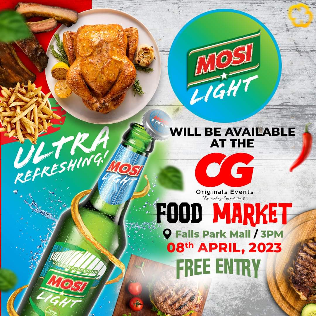 Look forward  to whats trending  tomorrow  ladies and Gents.
Be the  first  to Taste Mosi Light at the Food market.
Turn up early and lets party 🕺🏾💃 A Meal definitely  Goes down with a mosi.
Mosi Premium Lager  #ogevents  #foodmarket