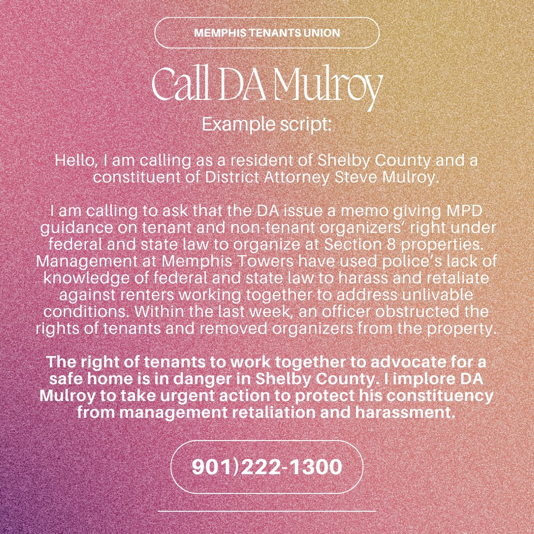 Memphis Tenants Union tweet media