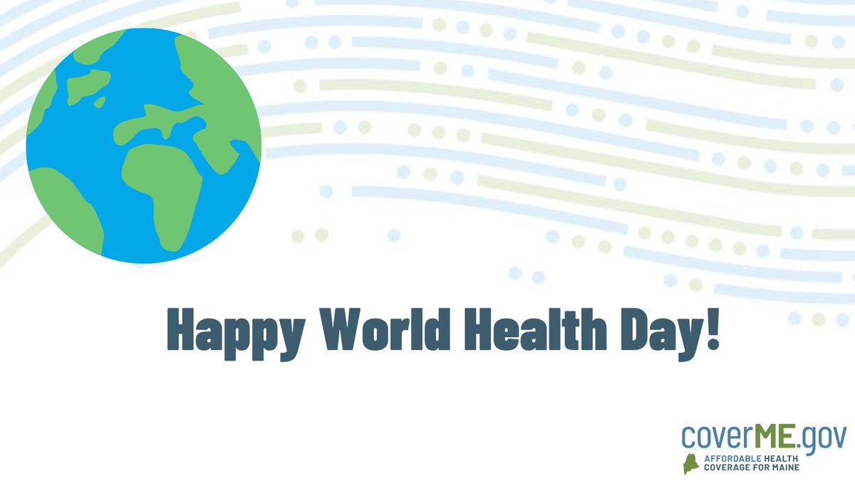 It’s World Health Day! Make sure you and your loved ones are covered by quality, affordable health insurance. Visit CoverME.gov and learn more today.