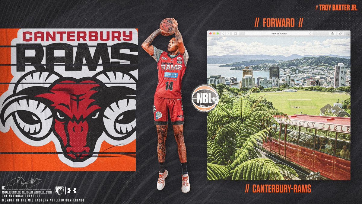 ￼🐻🏀Former Morgan Standout Troy Baxter Jr. Continues Pro Career in New Zealand🇳🇿 ￼📋bit.ly/3Gv4Dgz @MEACSports | @UnderArmour | @CanterburyRams #GoBears🔷🔶 ￼
