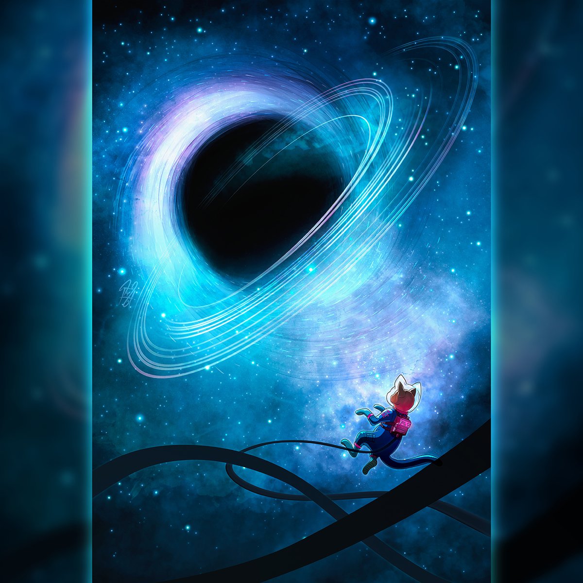 whyst's tweet photo. Crewcat #4, proud member of the elite Time division aboard the scientific exploration starship 'Chaos'. While no individual member is responsible for any one specific task, 4 always ends up on the most adventurous - and arguably dangerous - missions https://t.co/hSSAryFNEp
