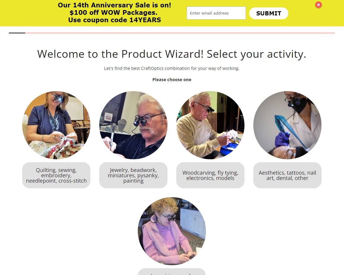 CraftOptics's tweet photo. "What working distance should choose?" 
"How is my prescription installed in the frame?" 

Let our Product Wizard recommend the best CraftOptics configuration for the way you prefer to work. https://t.co/sbydXdqDVk

Or, just give us a call M-F, 9-5 at 888 444 7728.

#CraftOptics https://t.co/MSIvw4Cpb0