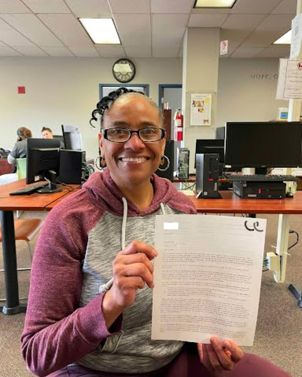 Yolanda was recently offered a position as a Behavioral Health Technician! She worked closely with her WIP case manager to create a resume and cover letter and attended mock interview sessions to prepare for her interview, which paid off!

Keep up the good work, Yolanda! 💜