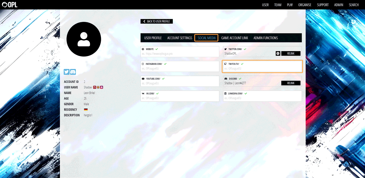 To everyone who wants to stream their POV during #CompetitiveQueue:
We implemented a litte stream promotion on our website. Make sure to link you Twitch account to use it.

user &gt; edit profile -&gt; social media -&gt; Twitch