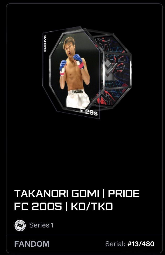 Before today I’ve collected 20 #13 <a href="/UFCStrikeNFT/">LIZARD</a> moments…. Then my Pride FC Challenge reward dropped today! LFG 🔥🔥🔥
21 #13s Now!