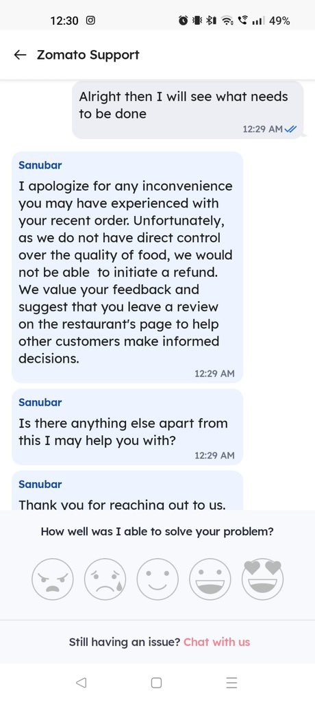 snebtech's tweet photo. Going in loss doesn’t mean you will miss out on your after sale services ! If someone is ordering through your app it becomes your responsibility to deal if any issue persists @zomato @zomatocare @deepigoyal @biryanibykilo https://t.co/r4mjVxlMLQ