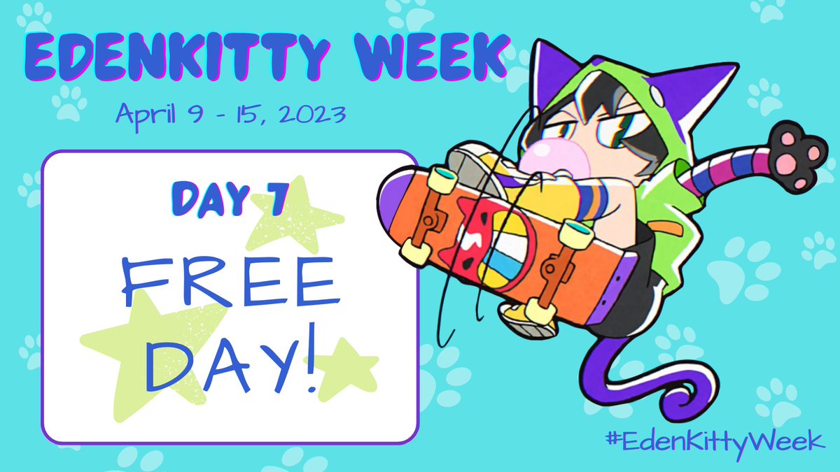 MiyaWeeks's tweet photo. ๐ฑโ๏ธ๐น#EdenKittyWeek Day 7:
๐น FREE DAY! โจ
Full event details: https://t.co/VP1ZJfZlbG
#MiyaChinen #ChinenMiya #SK8THEINFINITY #SK8ใจในใฑใผใจใคใ #Eden_Sk8 #LoveKitten #SnowKitten https://t.co/LPEQZH1moc