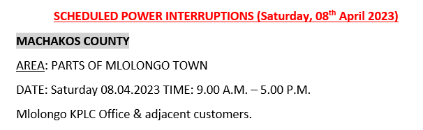 Be alert
#kenyapower