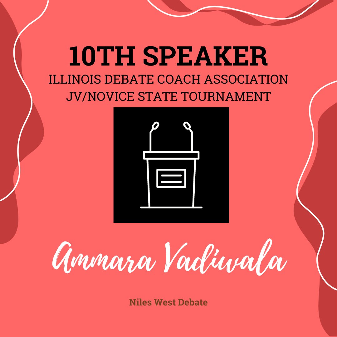 NilesWestDebate's tweet image. Niles West Students achievements at IDCA in March! Congratulations to Lorelai, Ammara, Salwa, and everyone else who competed at IDCA!