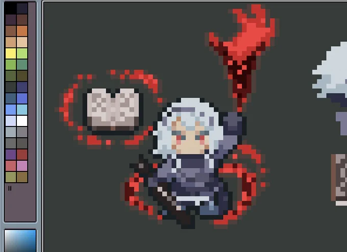 was wondering what nier replicant would look like in a pixel art style lol 