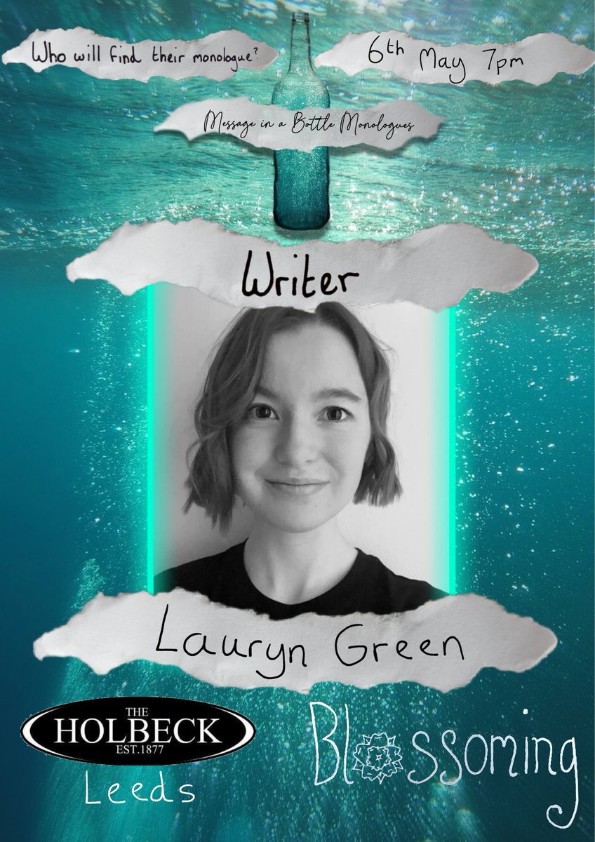 MIABMonologues's tweet photo. Introducing our actors for our Leeds event!🏹

🌊Lauryn Green🍾

Ticket link below!🎟https://t.co/Q8FwHgzIWk

#leedswriters #leedsactors #leedstheatre #leedsevents #writerscommunity #writersnetwork #actors #actorsnetwork #writers #newwork #newperformance #leedsscratchnight #leeds https://t.co/7XShlKb2Pm