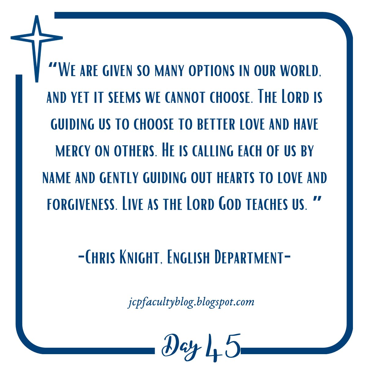 JesuitDallasCM's tweet photo. Today’s Good Friday post is brought to you by Deacon Chris Knight of our @jesuitdallas English Dept and Campus Ministry Dept https://t.co/ot4saWglyJ https://t.co/OtNQPrSGzK