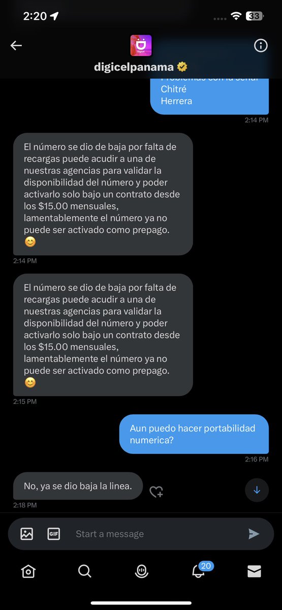 jesus25_96's tweet photo. No esperaba nada de @DigicelPanama  y aún así siguen decepcionando o sea! Sin avisar ni solicitar una prueba de que la linea está activa, me desactivan la cuenta! https://t.co/Lk0LqsljgV