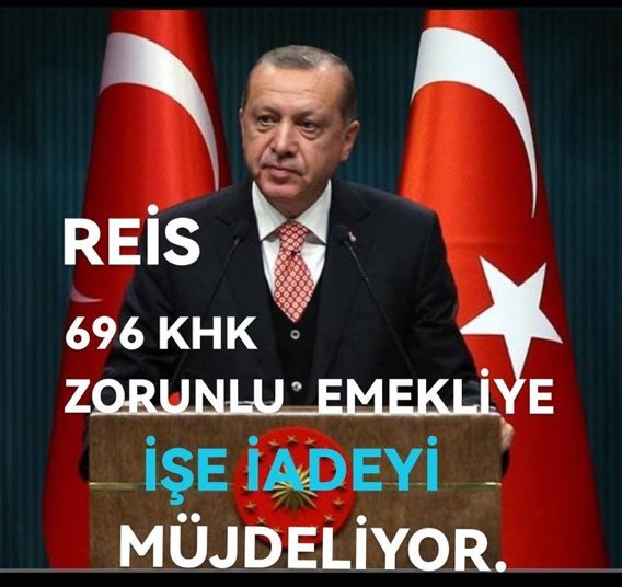 BU İŞTE BİR YANLIŞLIK
BİR HAKSIZLIK
BİR EŞİTSİZLİK VAR
Kamuda çalışan işçi zorunlu emekli edildi. Kurumlara yeni işçi alındı hala da alınıyor. O halde biz niye devam etmedik?
İŞİMİZE İADE İSTİYORUZ
#ToplumsalBeklentilerPaketi
<a href="/RTErdogan/">Recep Tayyip Erdoğan</a> <a href="/vedatbilgn/">Vedat Bilgin</a> <a href="/csgbakanligi/">T.C. Çalışma ve Sosyal Güvenlik Bakanlığı</a> <a href="/SelcukGeyveli/">Selçuk Geyveli</a>