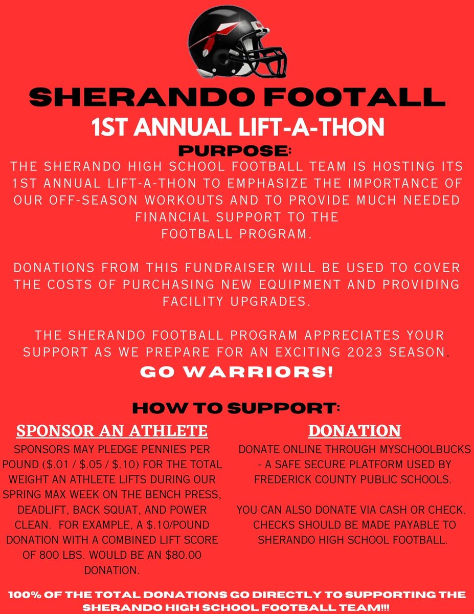 Our community has always been the strength of our program.  Please consider helping us raise some money for our team.