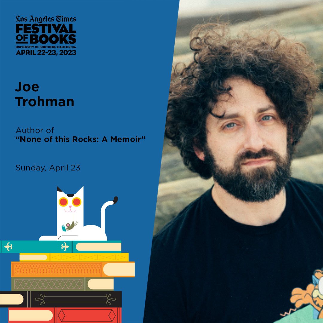 FOB is coming to FOB! 🎸 @trohman is the cofounder and lead guitarist of the two-time Grammy-nominated, multi-platinum, twenty-year-old rock band @falloutboy, and the author of '#NoneofThisRocks: A Memoir.' 🎸 See him on the Main Stage at #bookfest! events.latimes.com/festivalofbook…