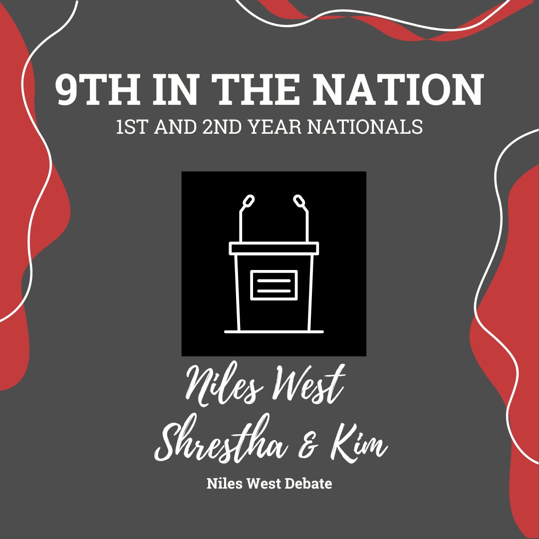 NilesWestDebate's tweet image. Check out Niles West Novices ending their years ranked 3rd, 5th, and 9th in the Nation. Congrats to Junaid, Yaman, Ammara, Salwa, Ellie, and Avinn!
